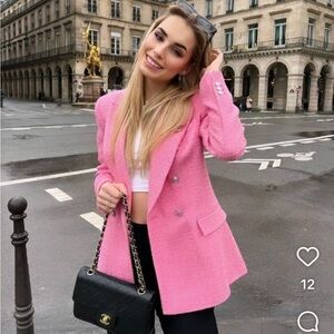 VALENTINES DAY 💕ZARA BLOGGER FAV DOUBLE BREASTED BLAZER XS 
🚨FIRM PRICE
